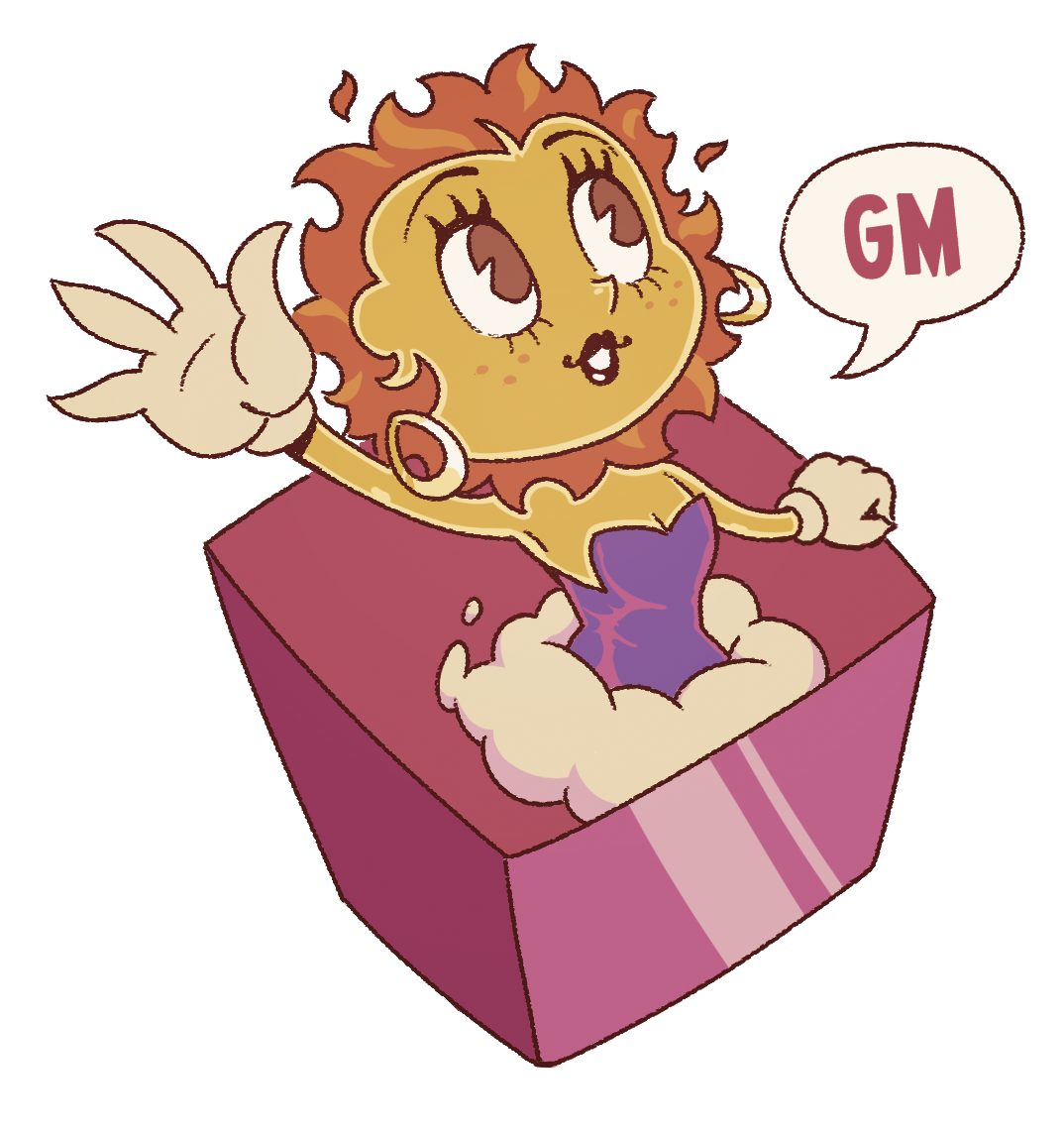 GM - Good Morning illustration